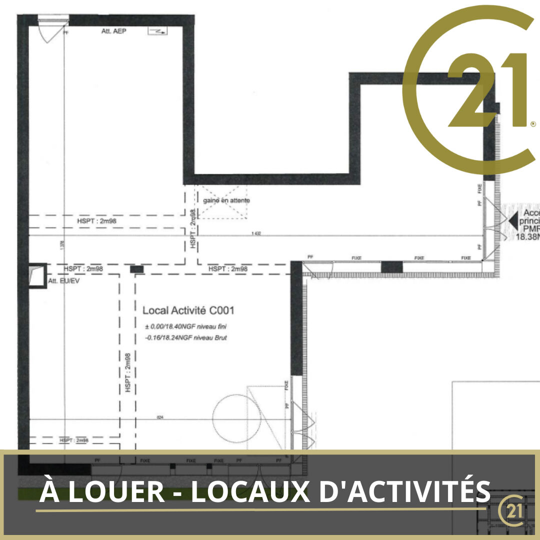 Est de Caen – A VENDRE – Local commercial en VEFA d’environ 124 m²