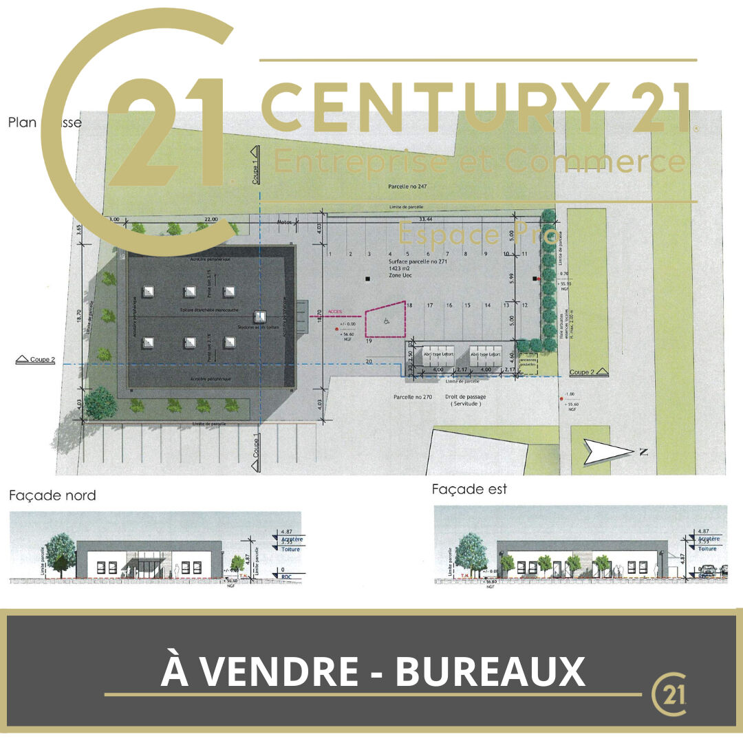 BAYEUX – A VENDRE – 377 m² de Bureaux en VEFA