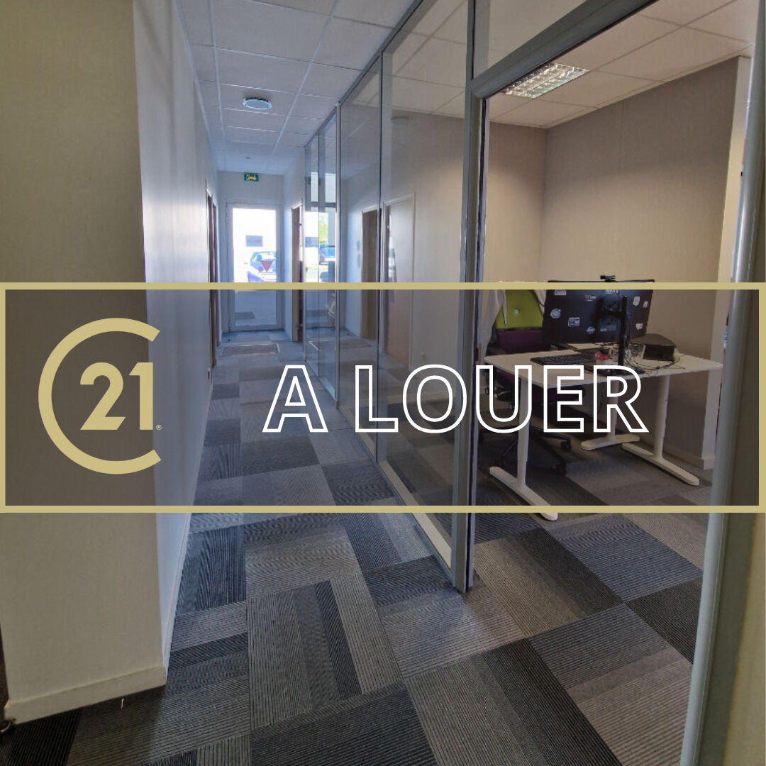 Sud de Caen – A LOUER – 136 m²  de bureaux aménagés + 5 parkings