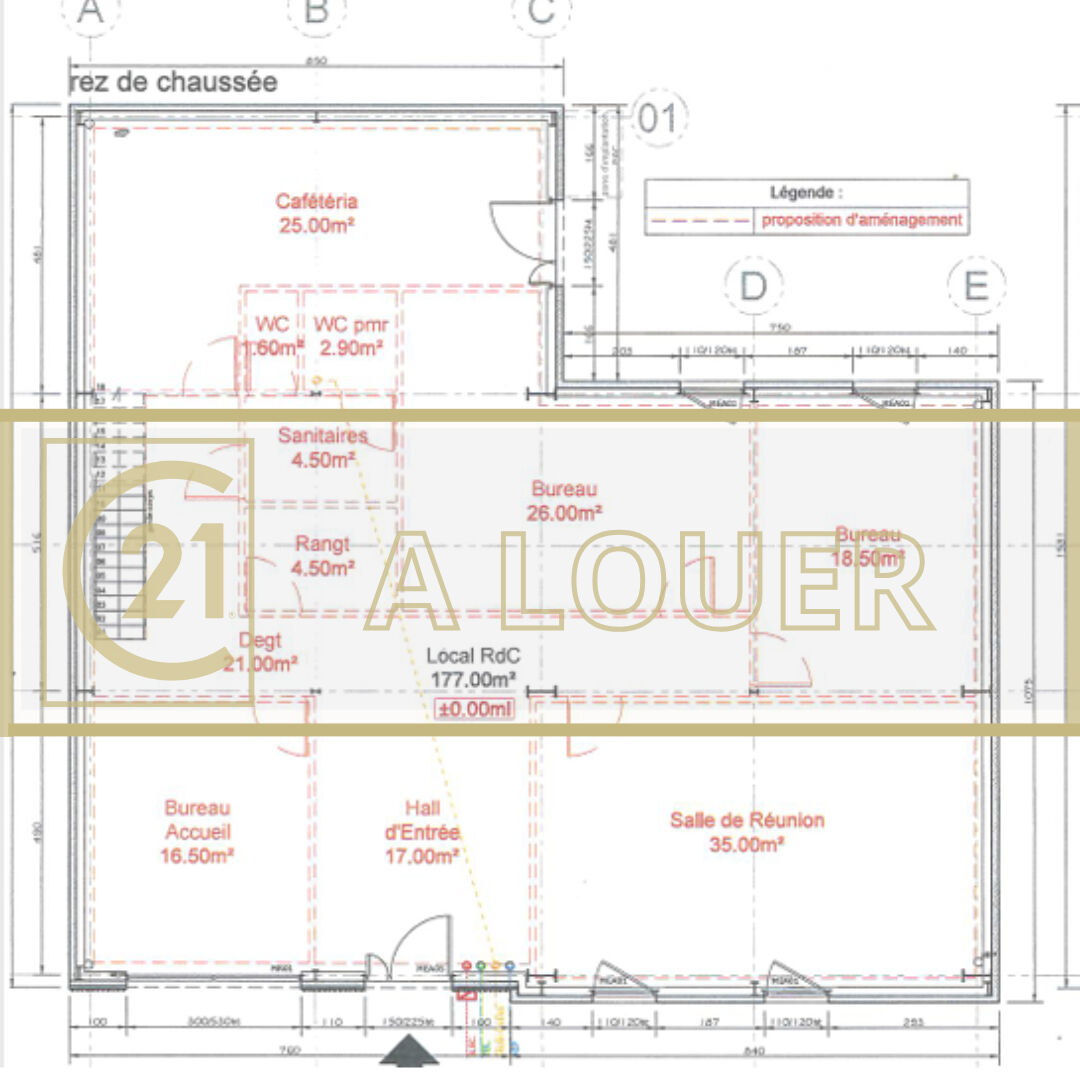 Sud de Caen – A LOUER – 280 m² de bureaux neufs sur 2 niveaux
